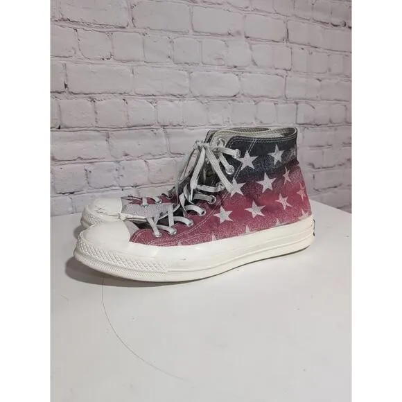 Converse Chuck Taylor 70 Hi Casino Canvas USA Flag 146971C Unisex Mens 9/Wo’s 11