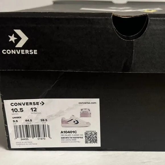 Converse Men’s Pro Blaze Classic Ox White Sneakers Size 10.5 M