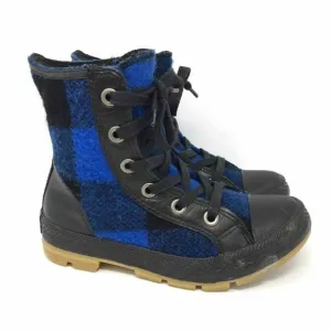 Converse Woolrich Boys Ankle Boots Blue Black 4.5