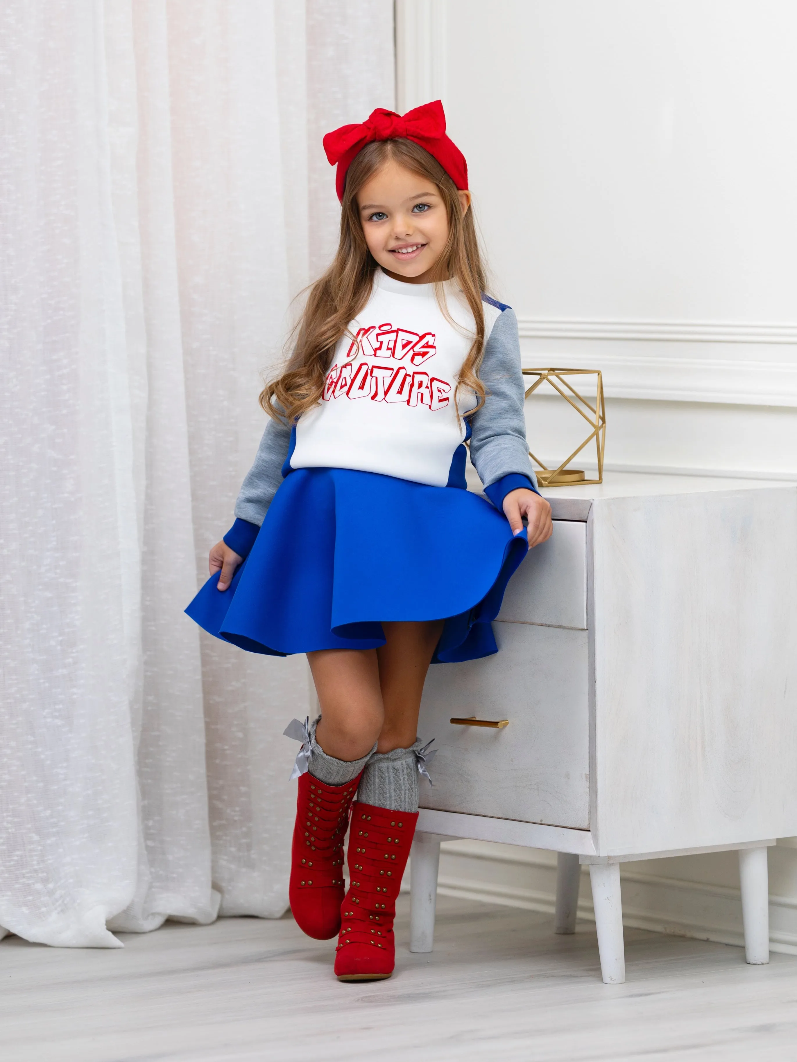 Cool Vibes Colorblock Sweatshirt by Kids Couture