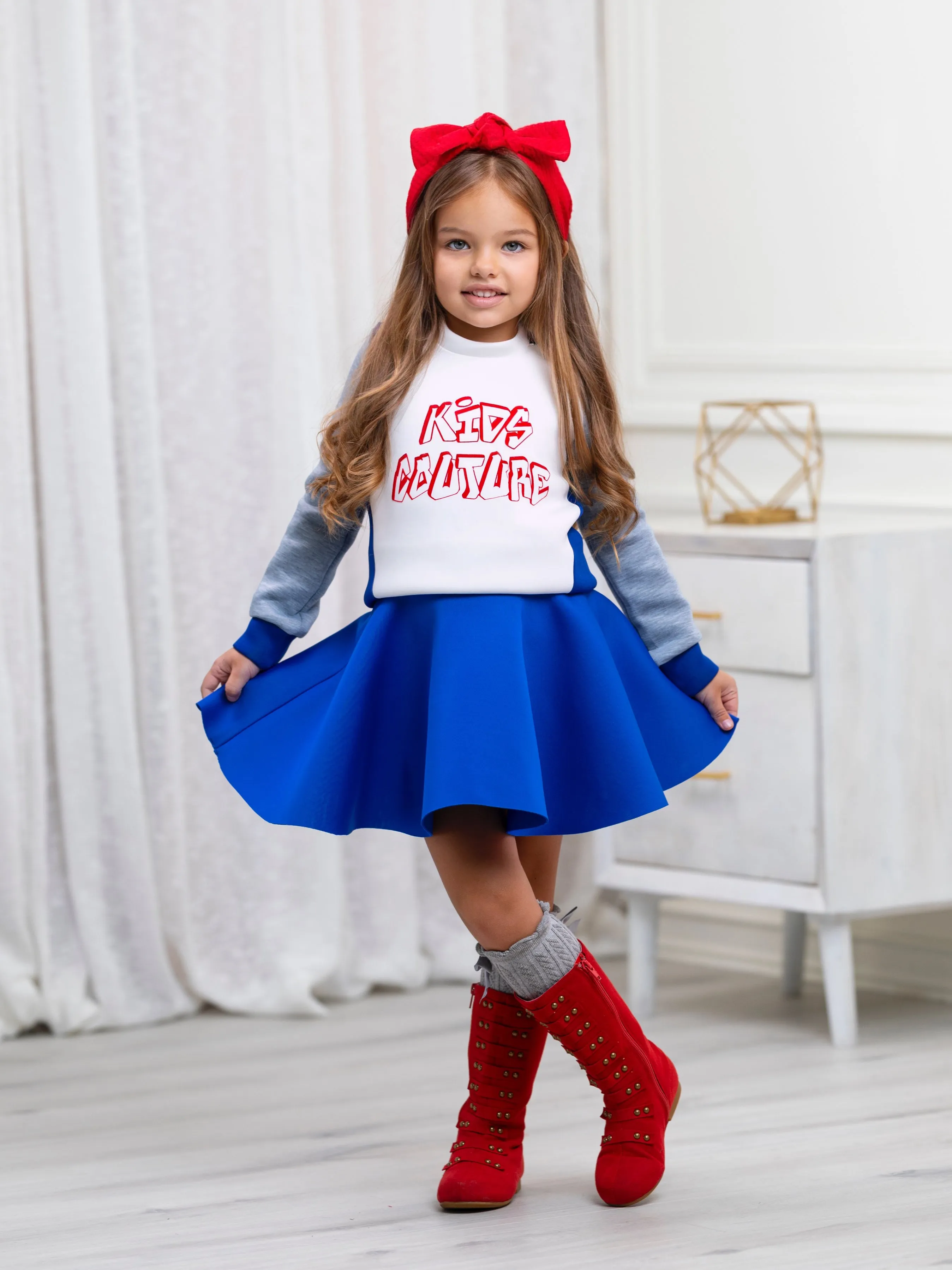 Cool Vibes Colorblock Sweatshirt by Kids Couture