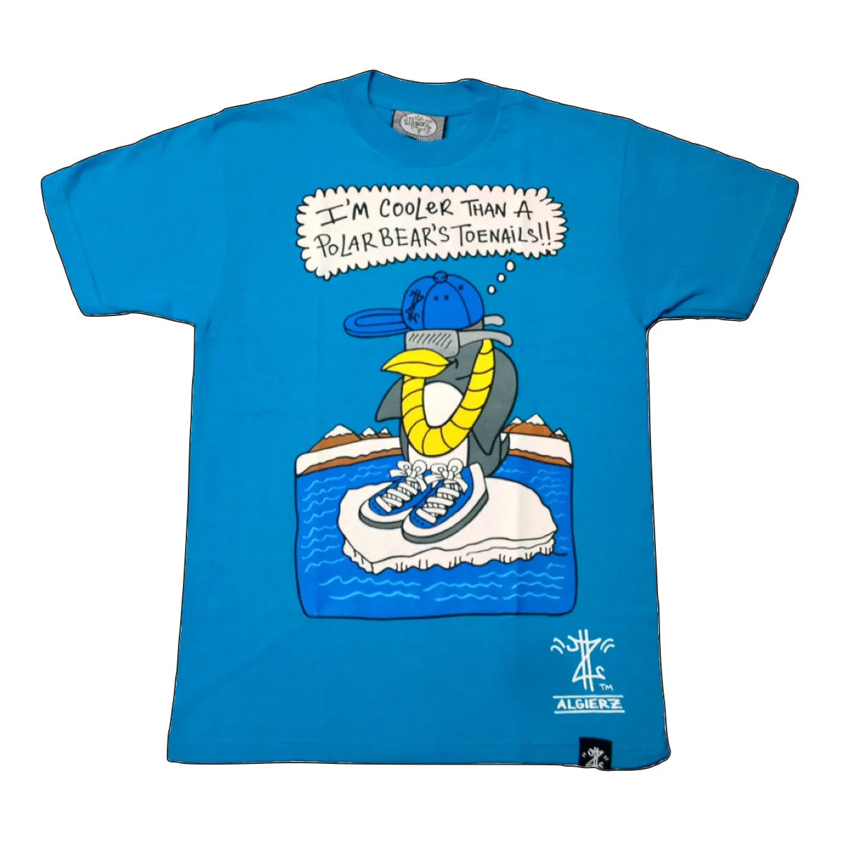 Cooler Than a Polar Bear's Toe Nails (turquoise) Kids T-Shirt