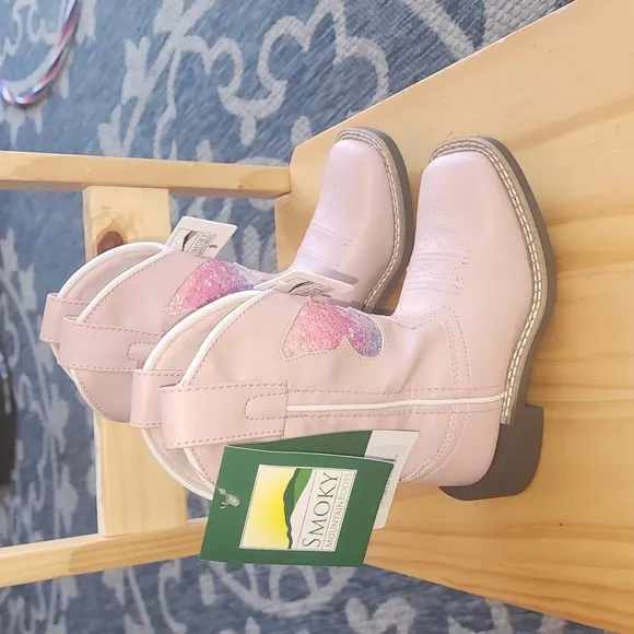 COPY - Little girls pink Smoky Mountain boots size 9