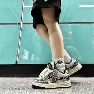 Damaged Design Sneakers