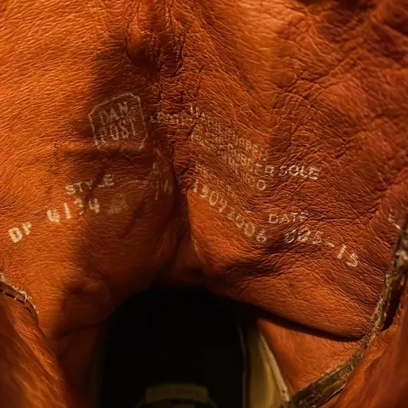 Dan Post Brown Leather Cowboy Boots