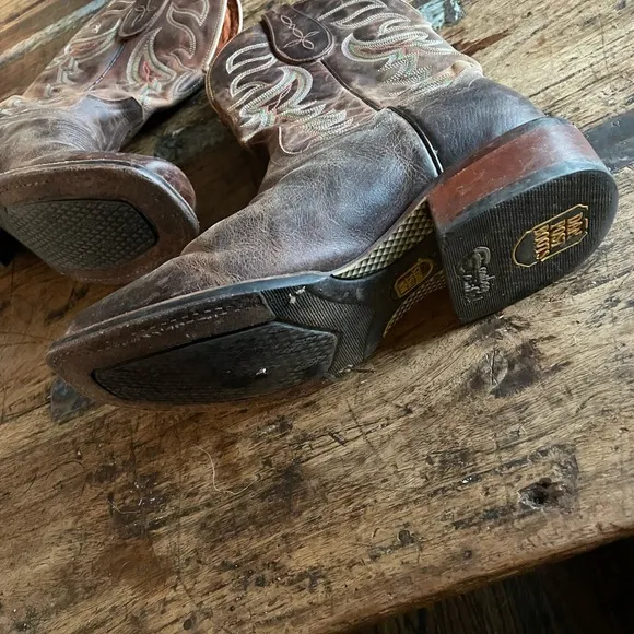 Dan Post Brown Leather Cowboy Boots