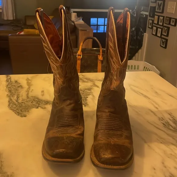 Dan Post Brown Leather Cowboy Boots