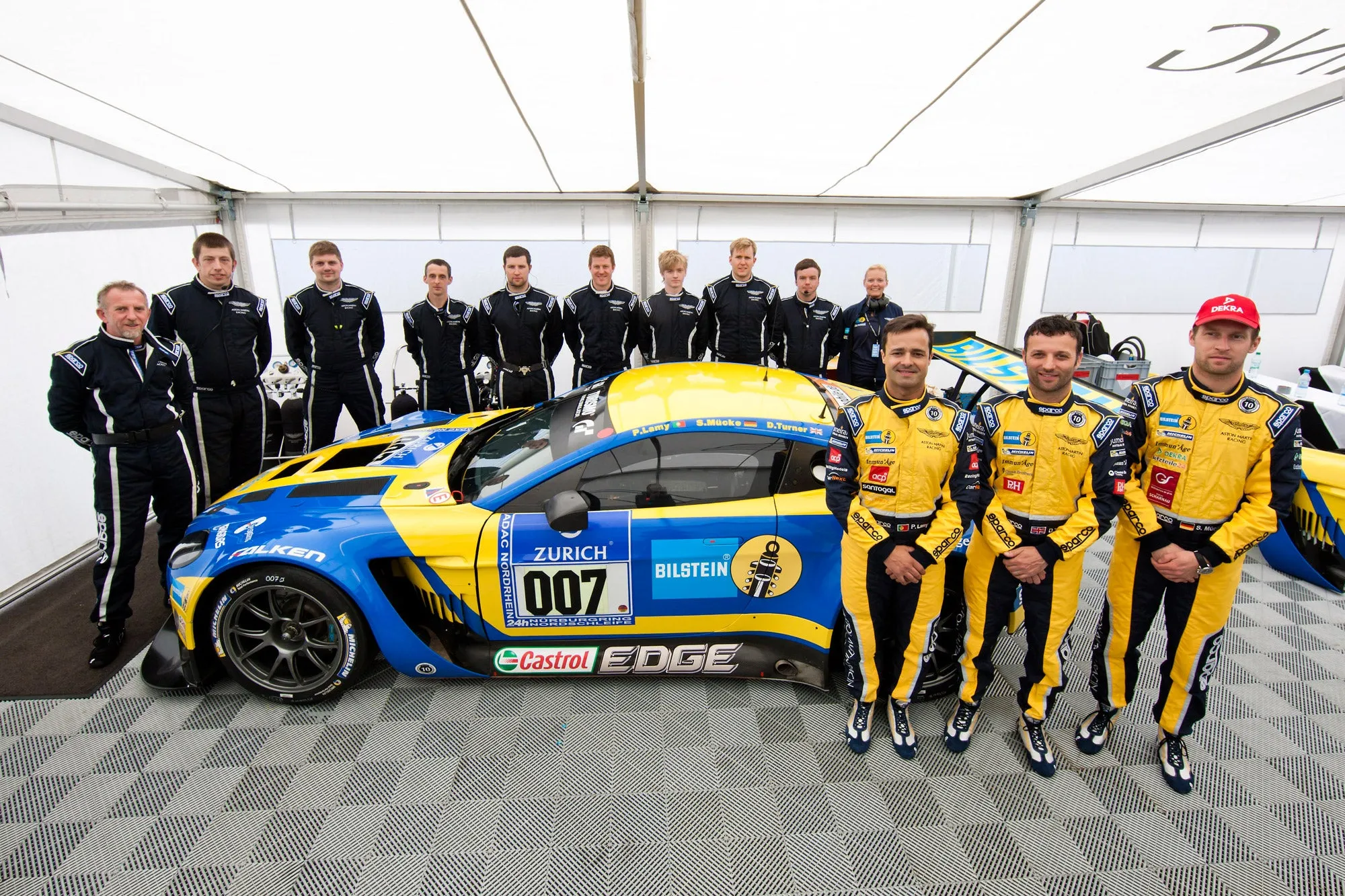 Darren Turner Race Used Aston Martin Racing 10th Anniversary Race Suit 2014