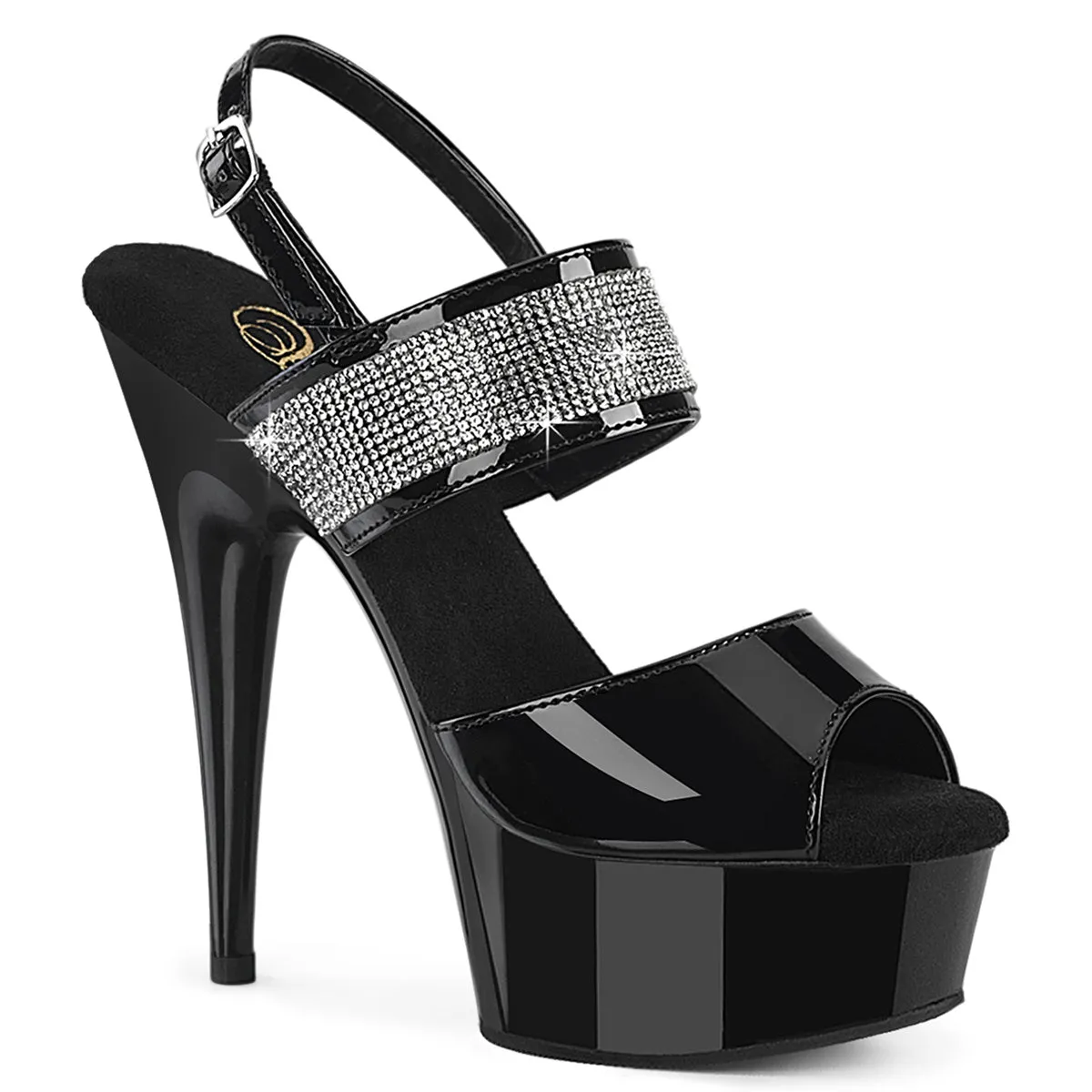 DELIGHT-639  Black Patent/Black