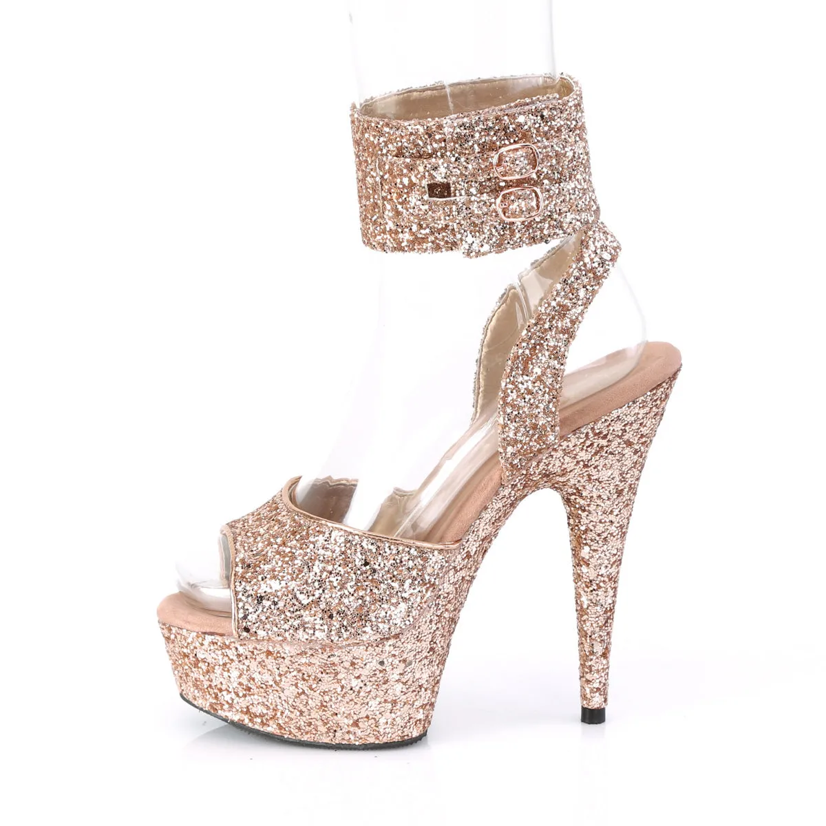 DELIGHT-691LG  Rose Gold Glitter/Rose Gold Glitter