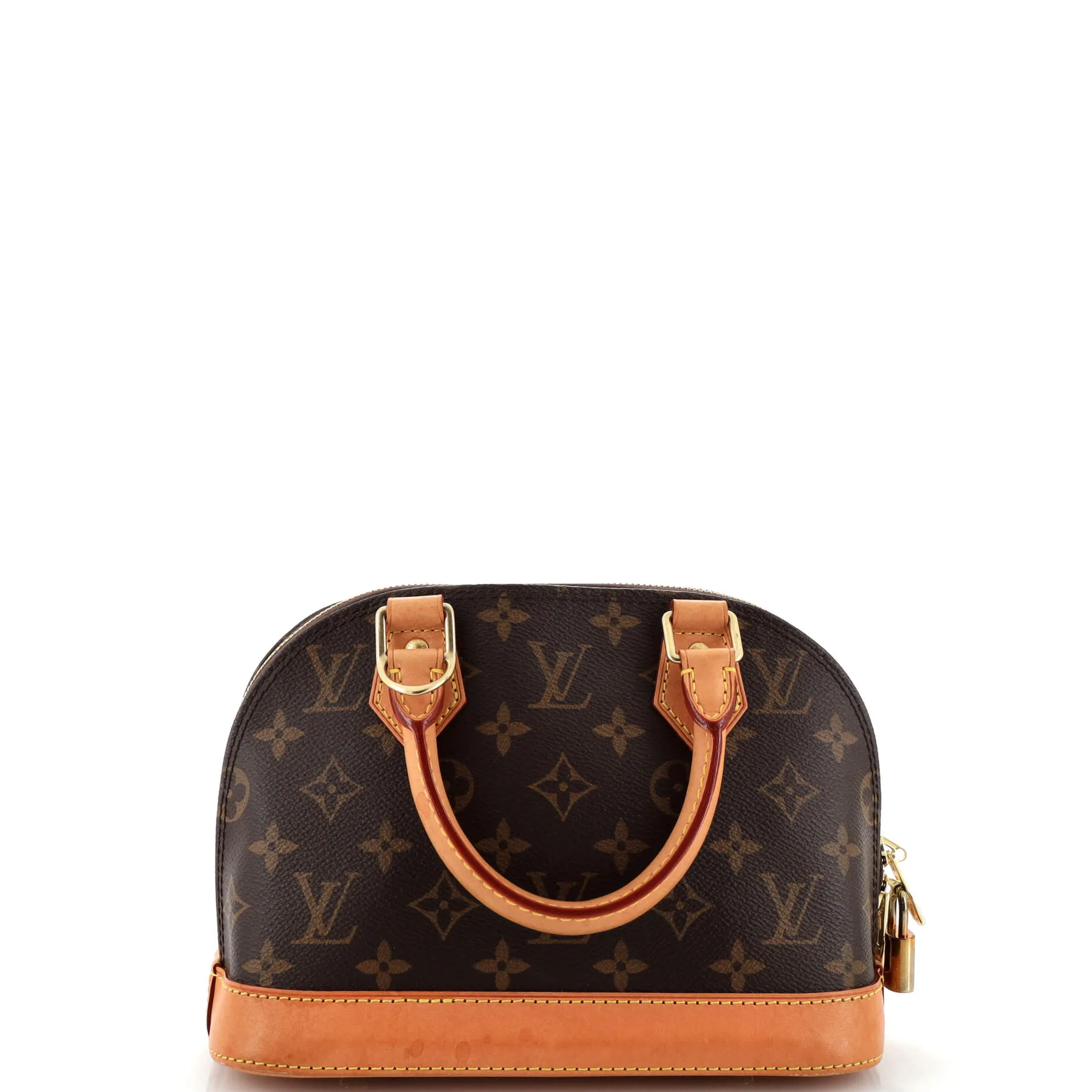 Designer Alma Handbag Monogram Canvas BB