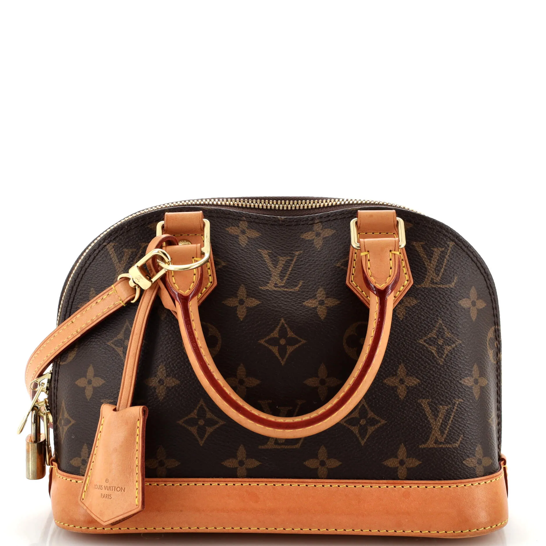 Designer Alma Handbag Monogram Canvas BB