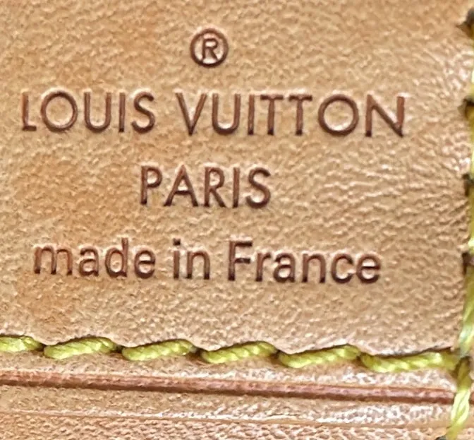 Designer Alma Handbag Monogram Canvas BB