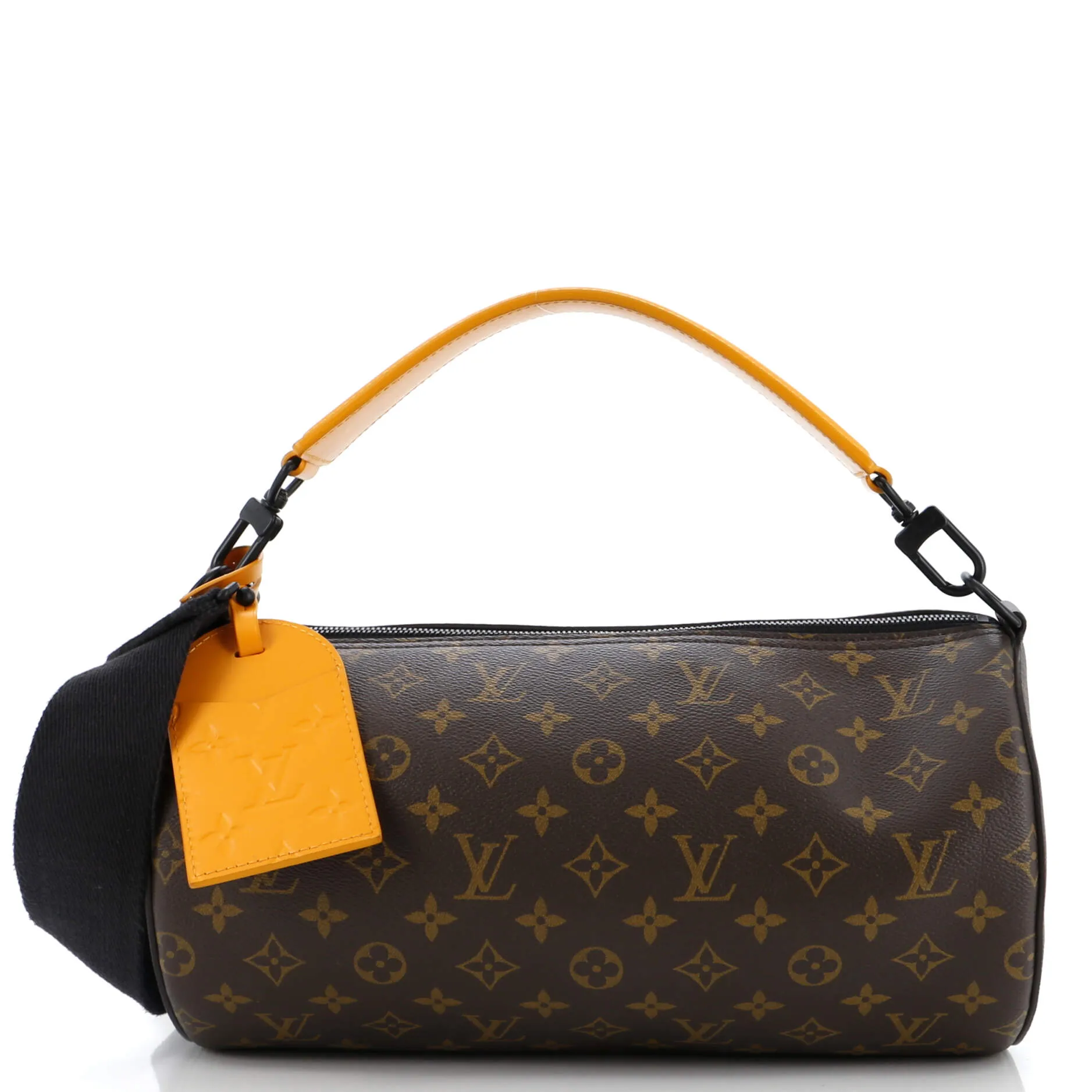Designer Soft Polochon Bag Macassar Monogram Canvas MM