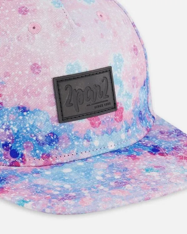 Deux par Deux - Printed Cap Pink With Bubble Effects