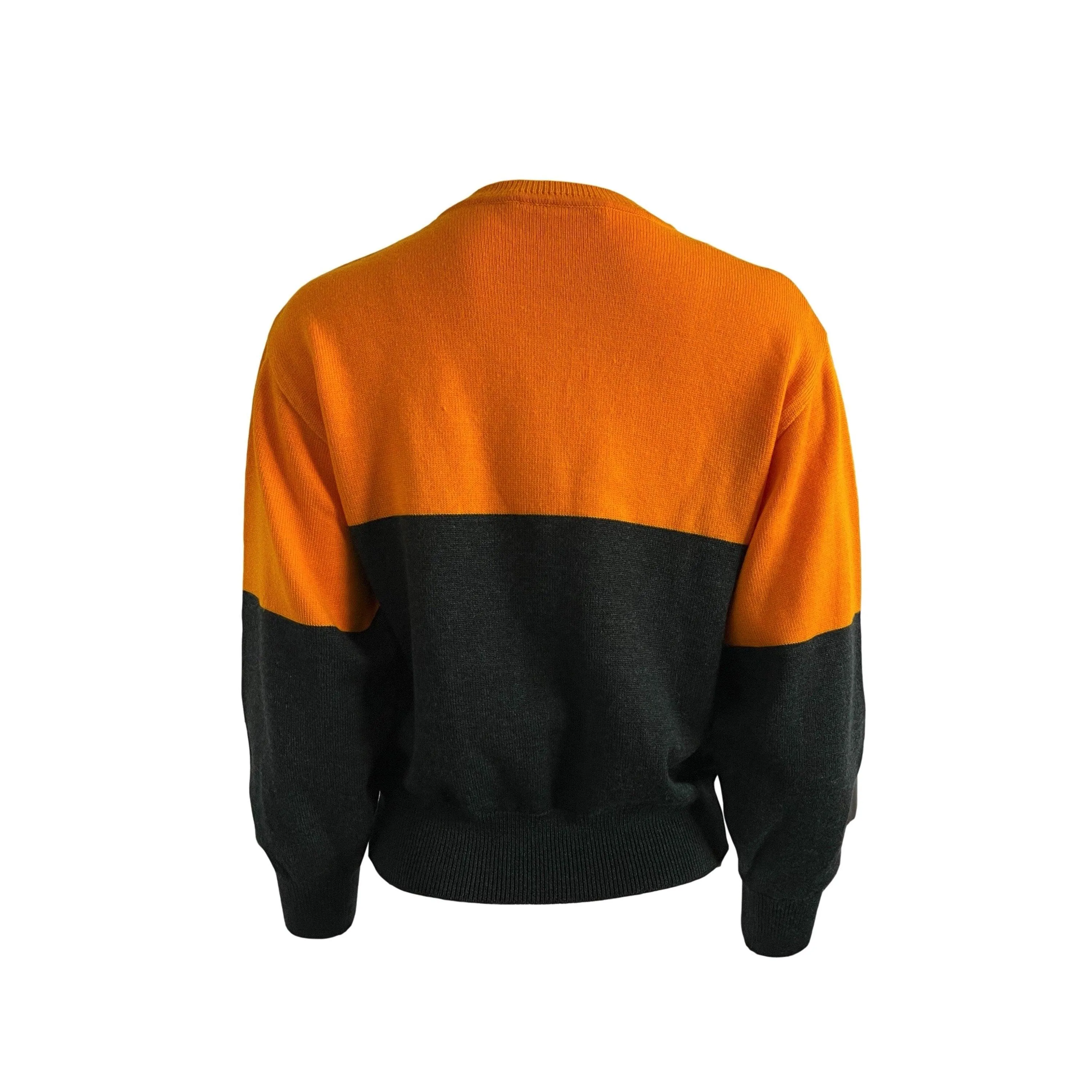 Dior Sport Orange Colorblock Logo Sweatshirt