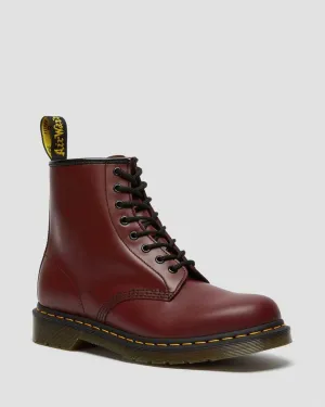 Dr Martens 1460 Smooth Leather Ankle Boots Cherry Red