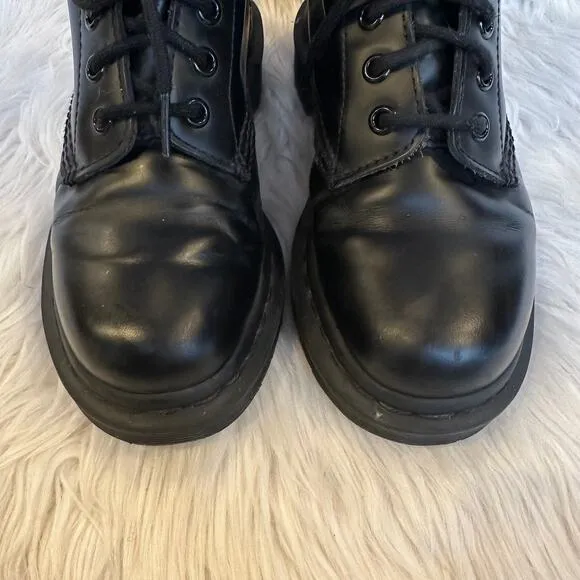 Dr Martens 1460 Smooth Leather Mono Lace-Up Boots Ankle Boots Doc Martens, Black