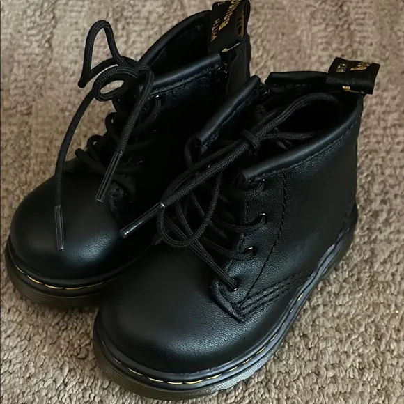 Dr. Martens Black Leather Boots