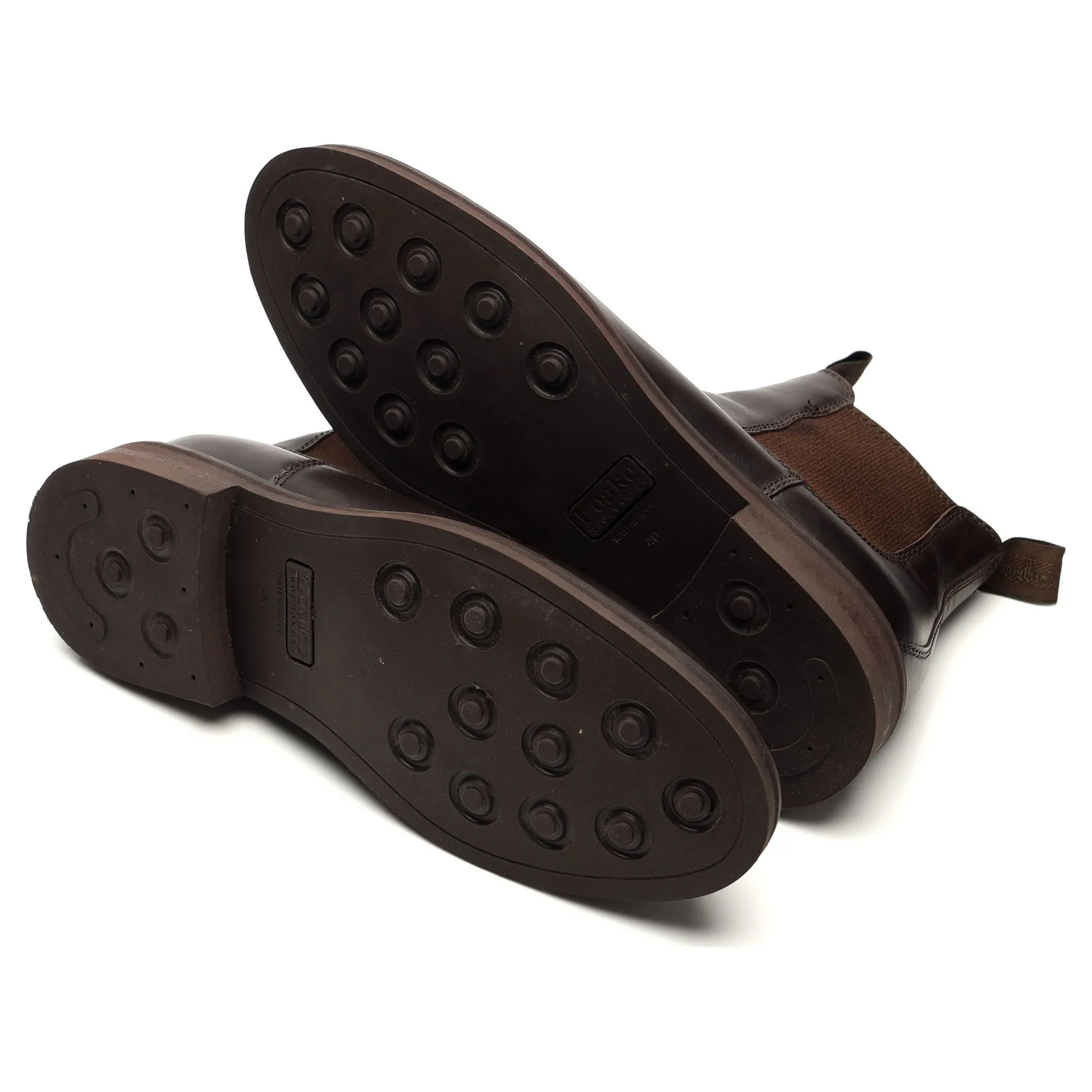 'Ducksworth' Dark Brown Leather Boots UK 7 F