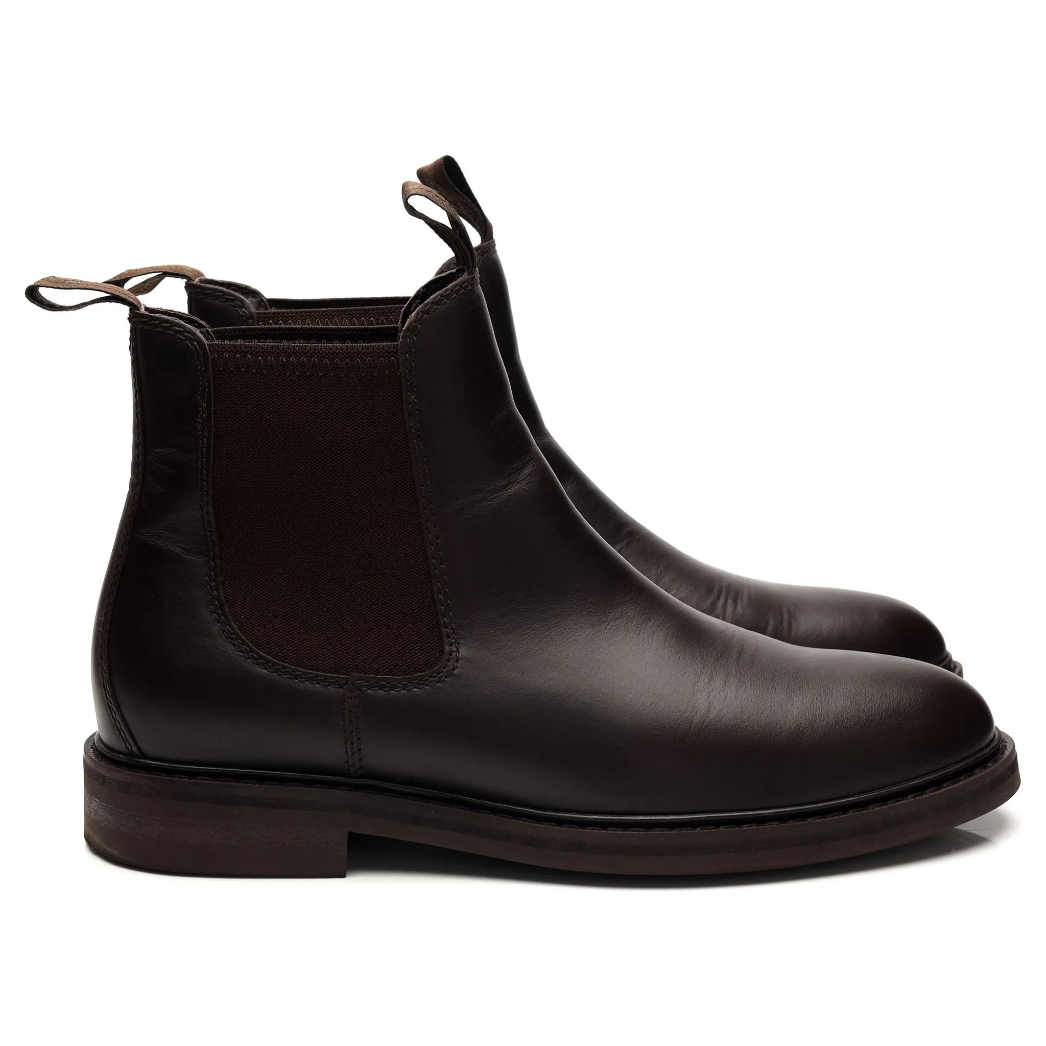 'Ducksworth' Dark Brown Leather Boots UK 7 F
