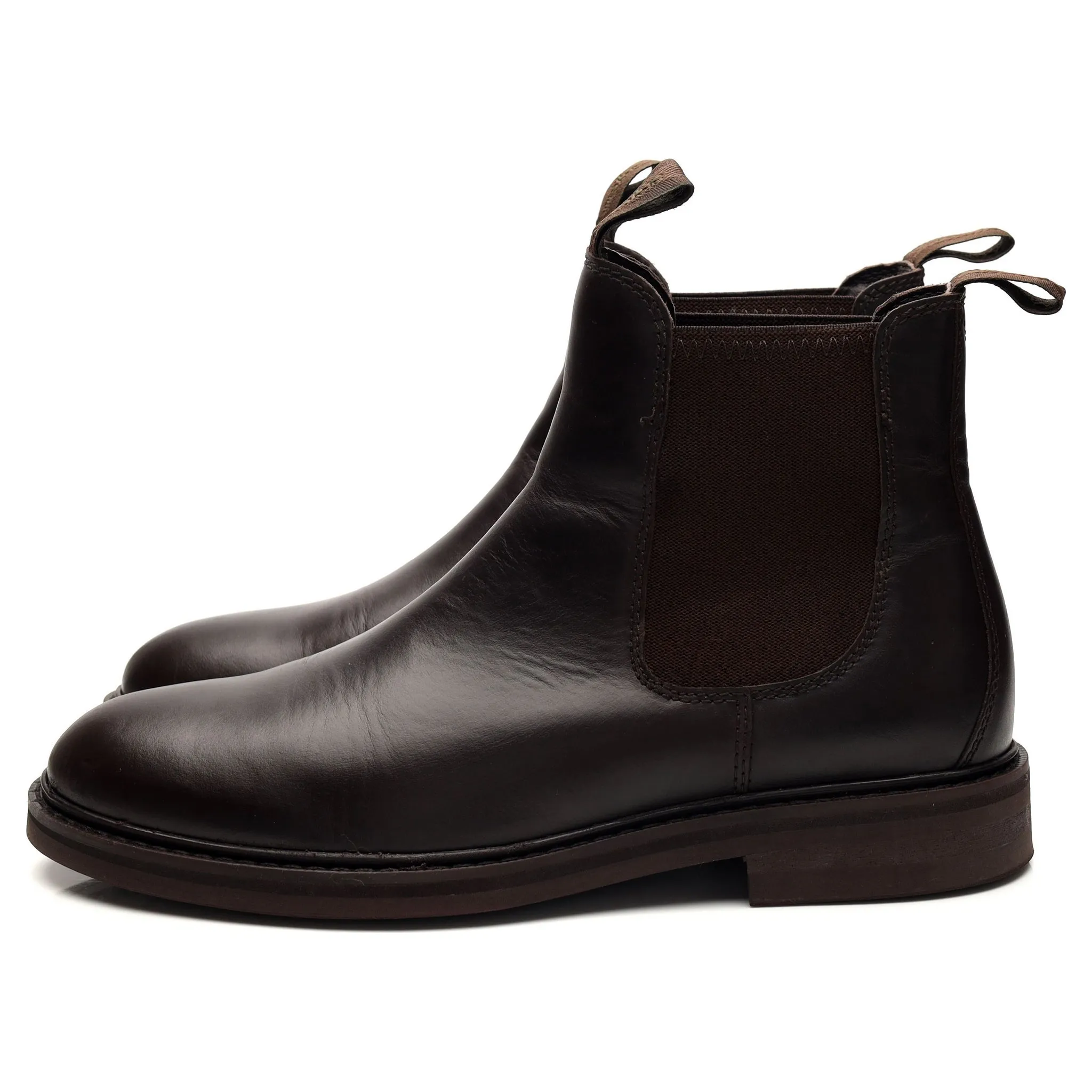 'Ducksworth' Dark Brown Leather Boots UK 7 F