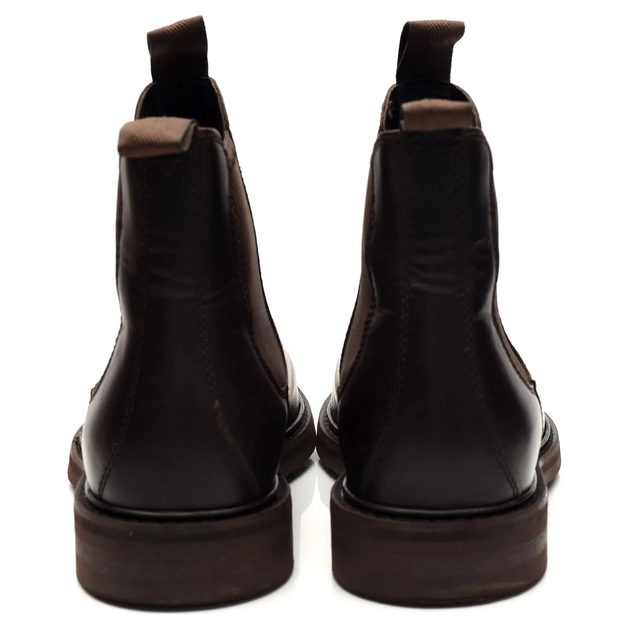 'Ducksworth' Dark Brown Leather Boots UK 7 F