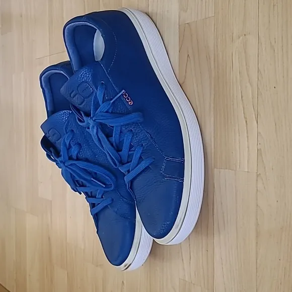 ECCO MEN'S SOFT Blue 60 LIMITED EDITION SNEAKERS Size 12