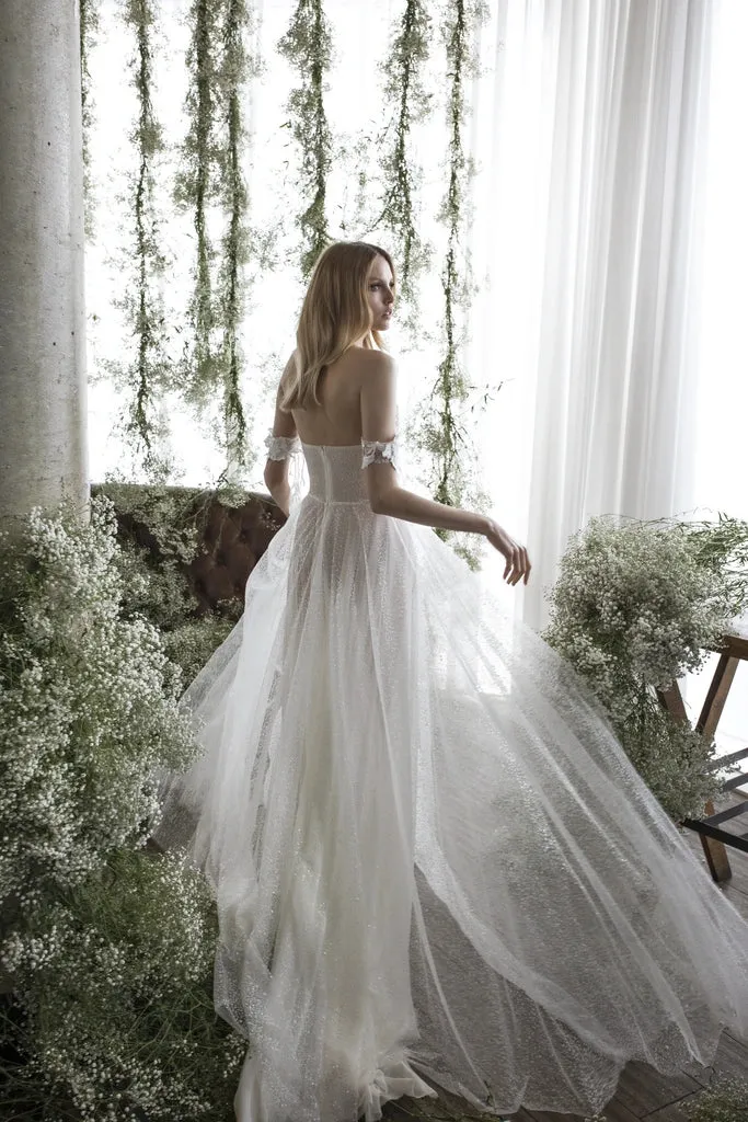 Embroidered Lace Tulle Dress GISELLE