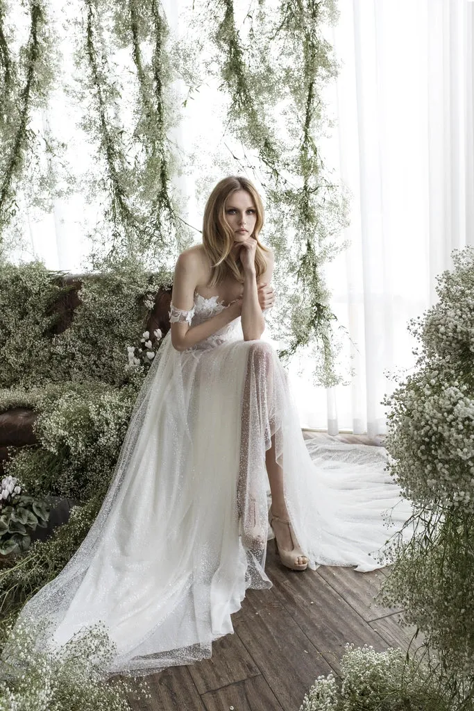 Embroidered Lace Tulle Dress GISELLE