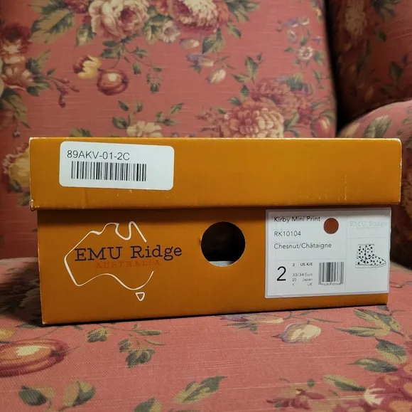 EMU Ridge Australia Metallic Heart Print Kirby Mini Boots NWT