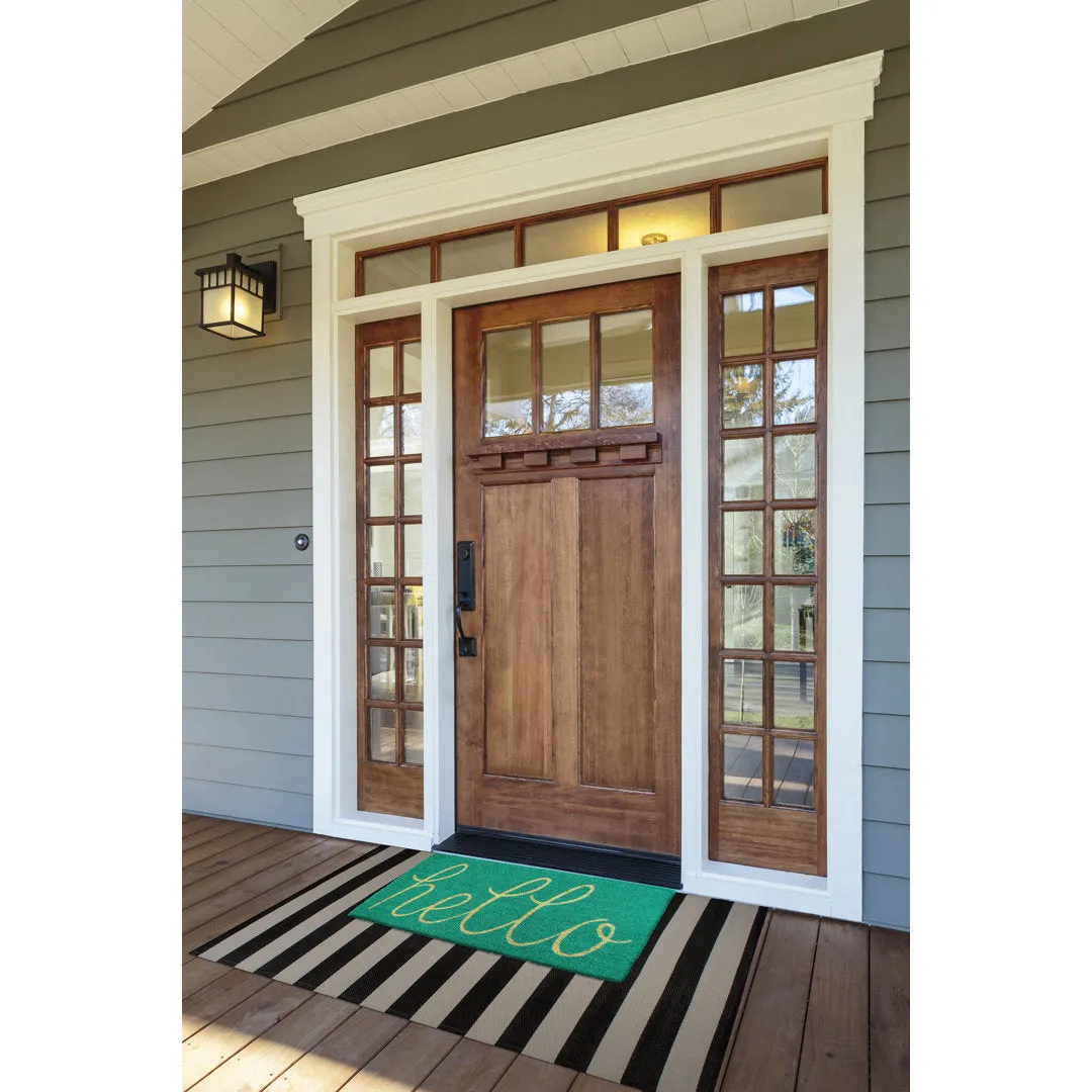 Epes 30 in. x 18 in. Non-Slip Outdoor Door Mat Winston Porter Color: Aqua