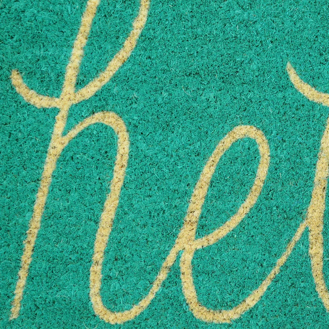 Epes 30 in. x 18 in. Non-Slip Outdoor Door Mat Winston Porter Color: Aqua