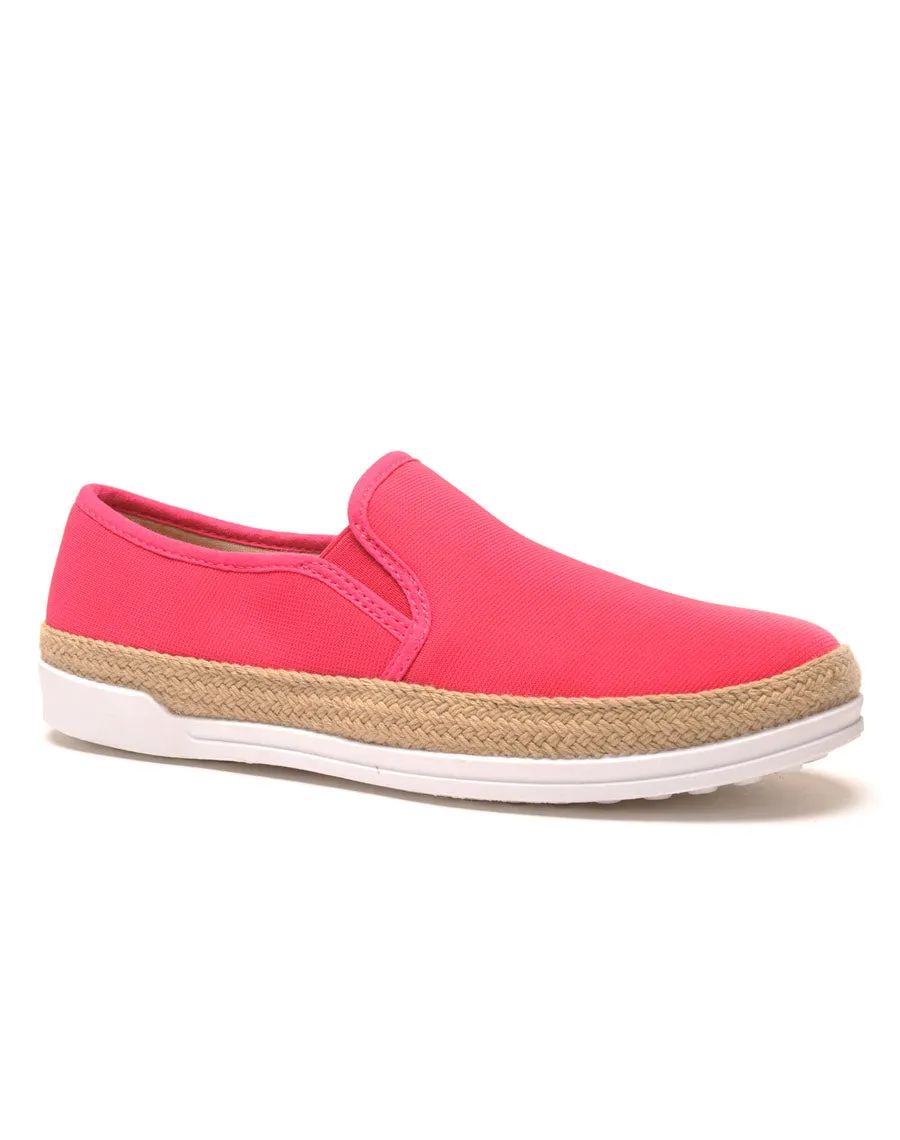 Espadrilles fuchsia style baskets