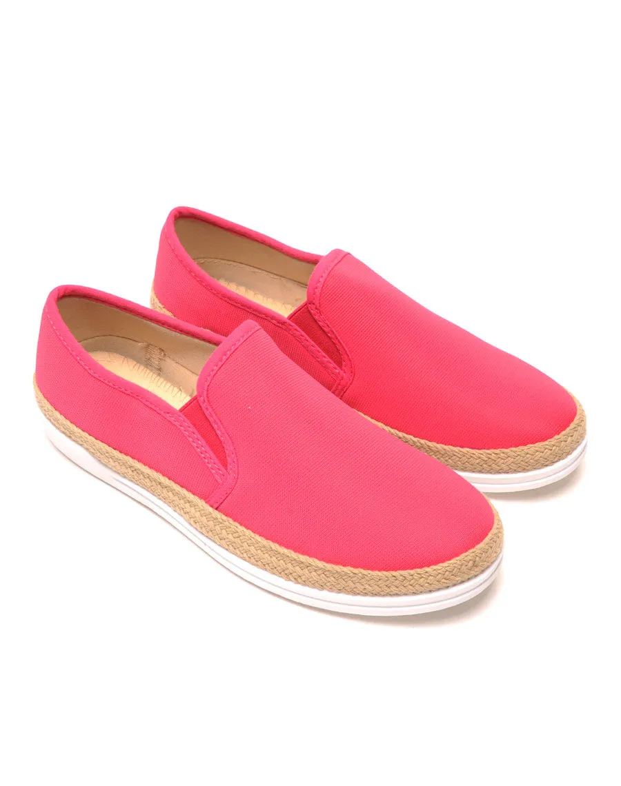 Espadrilles fuchsia style baskets