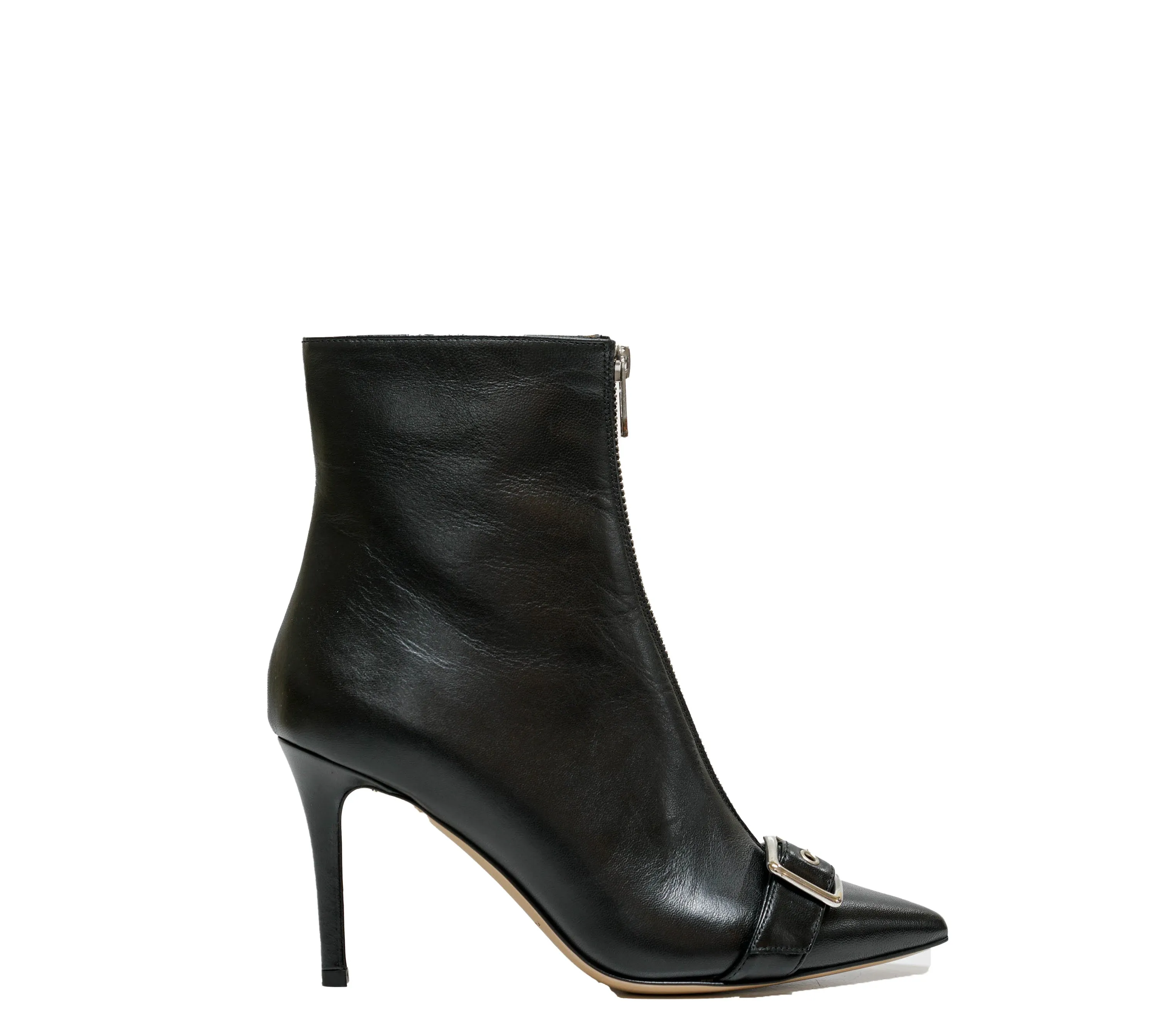 Fabio Rusconi Women’s Leather Black Zip Boots Novara 30% OFF