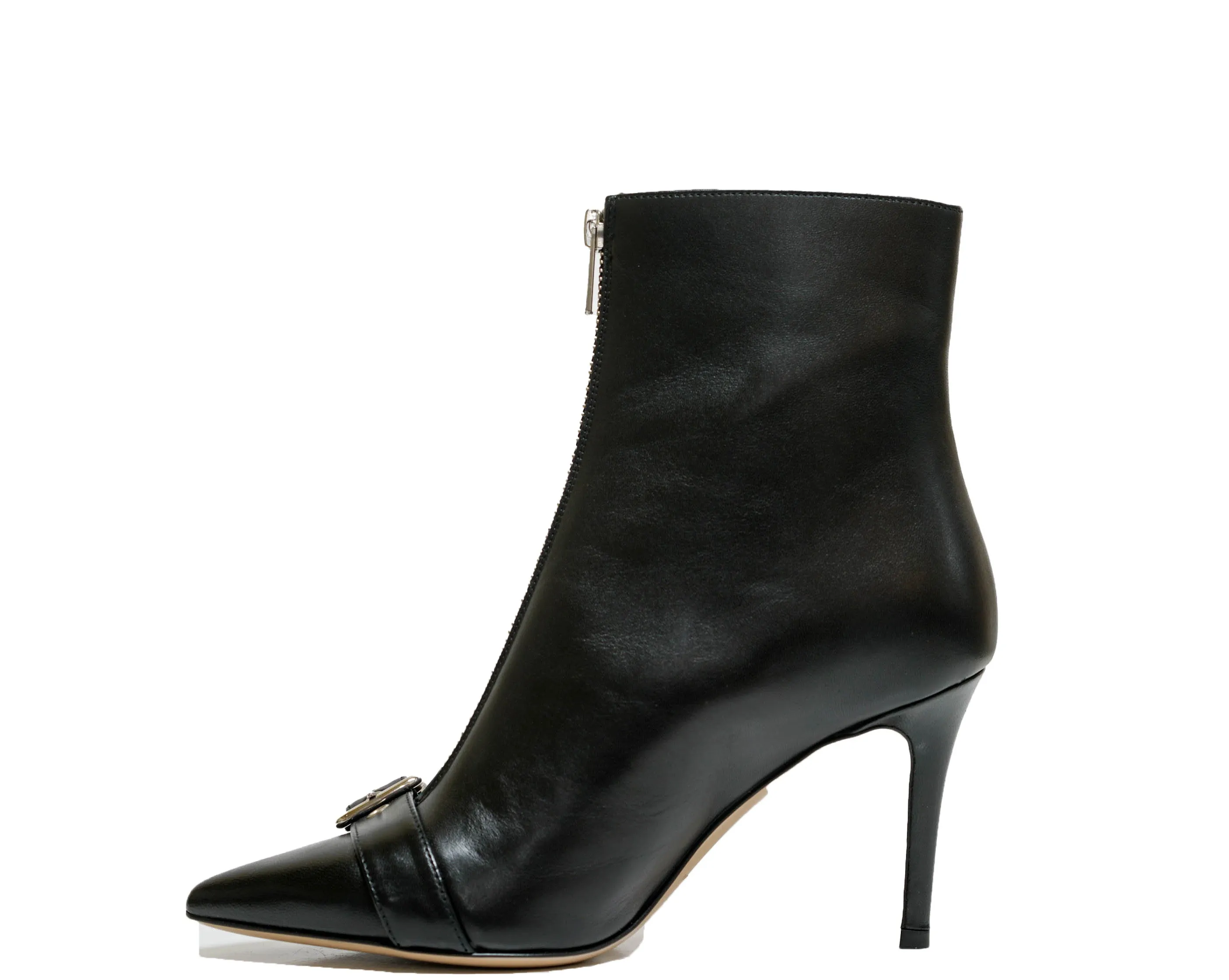 Fabio Rusconi Women’s Leather Black Zip Boots Novara 30% OFF