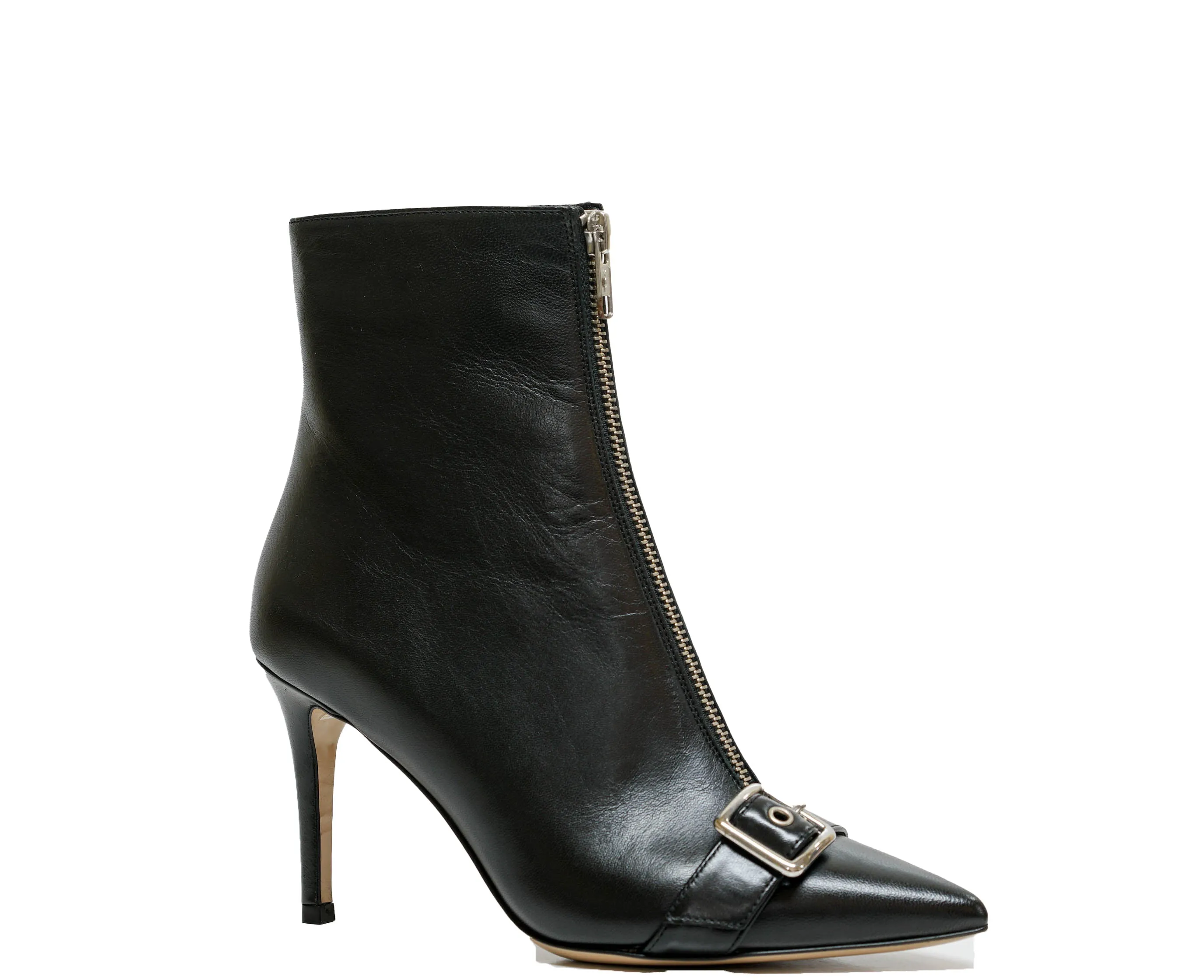 Fabio Rusconi Women’s Leather Black Zip Boots Novara 30% OFF