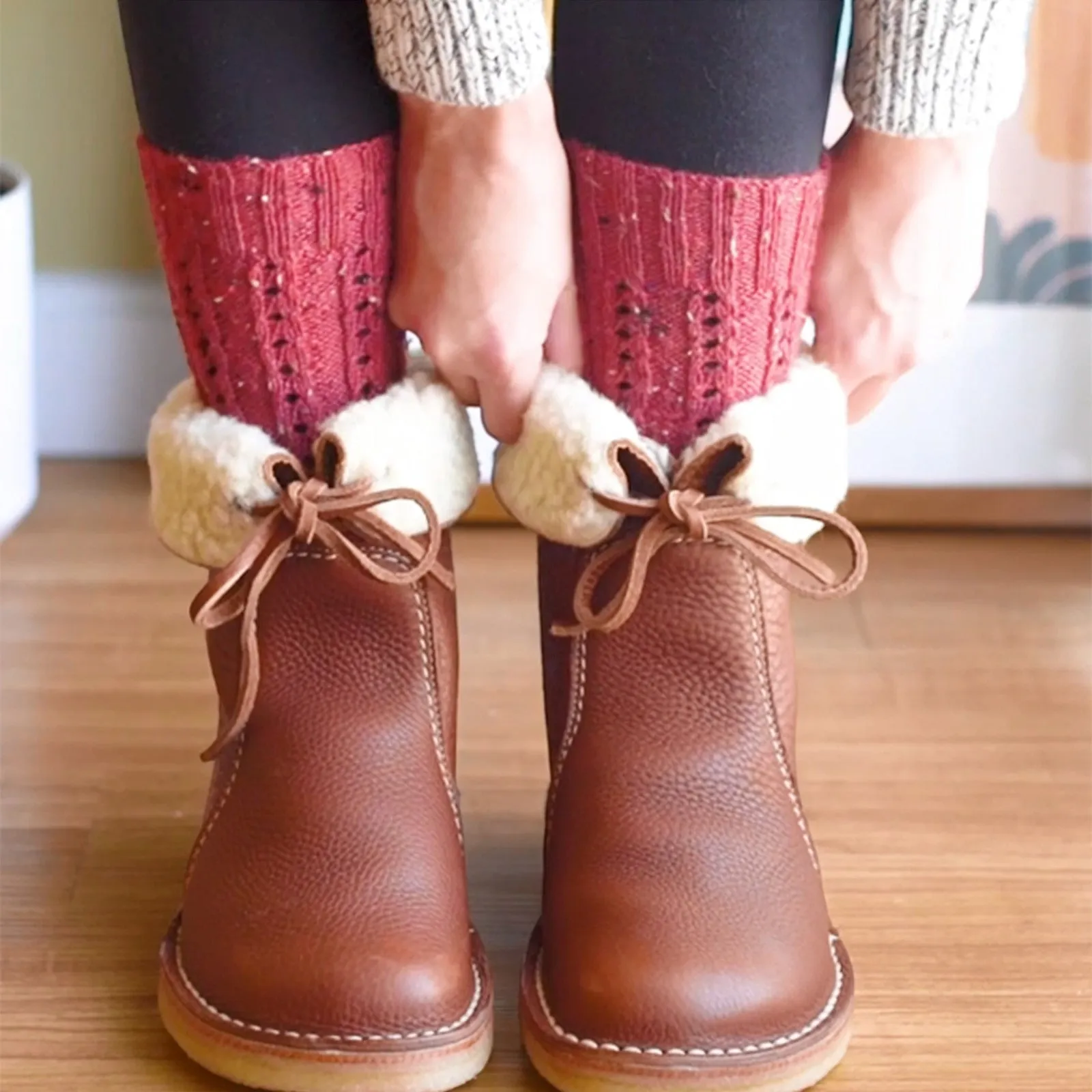 Fashion Booties Womens Warm