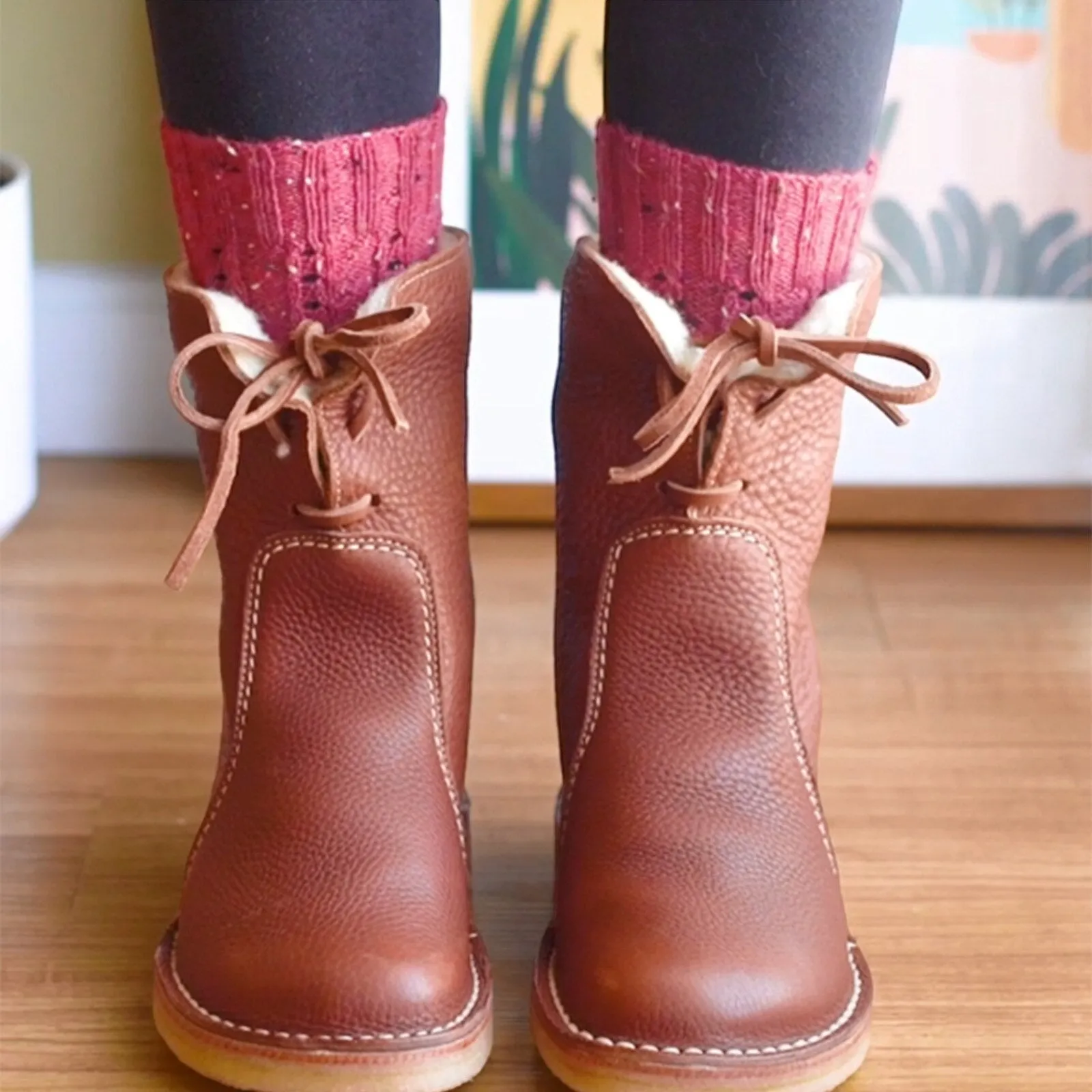 Fashion Booties Womens Warm