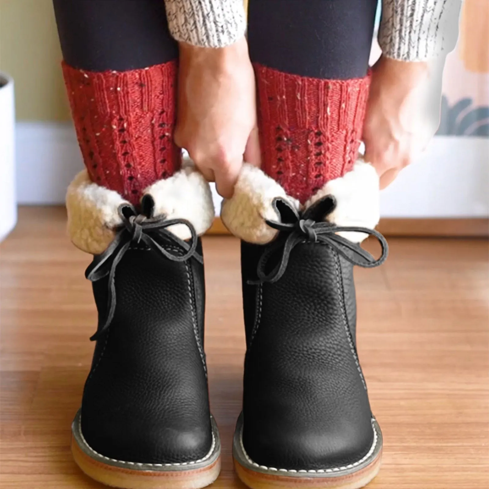 Fashion Booties Womens Warm