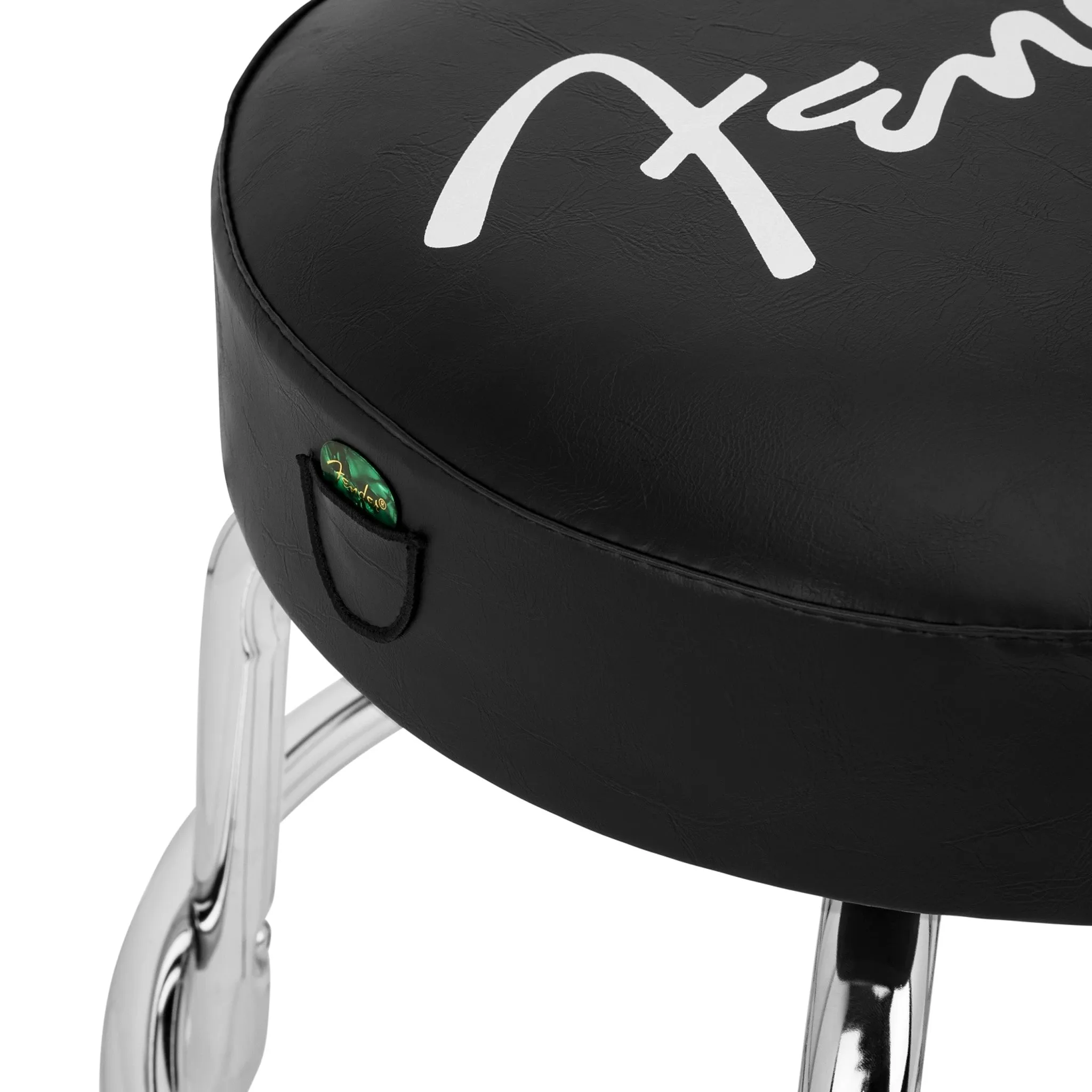 Fender Spaghetti Logo Pick Holder Barstool, 24-Inch