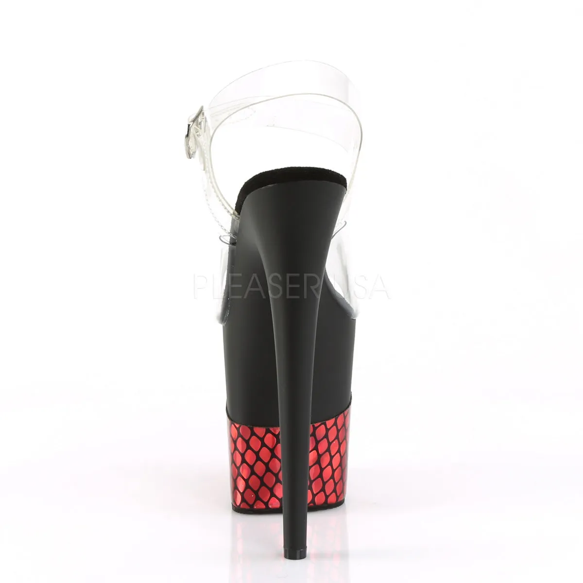 FLAMINGO-808HFN  Clear/Black Matte-Red Holo