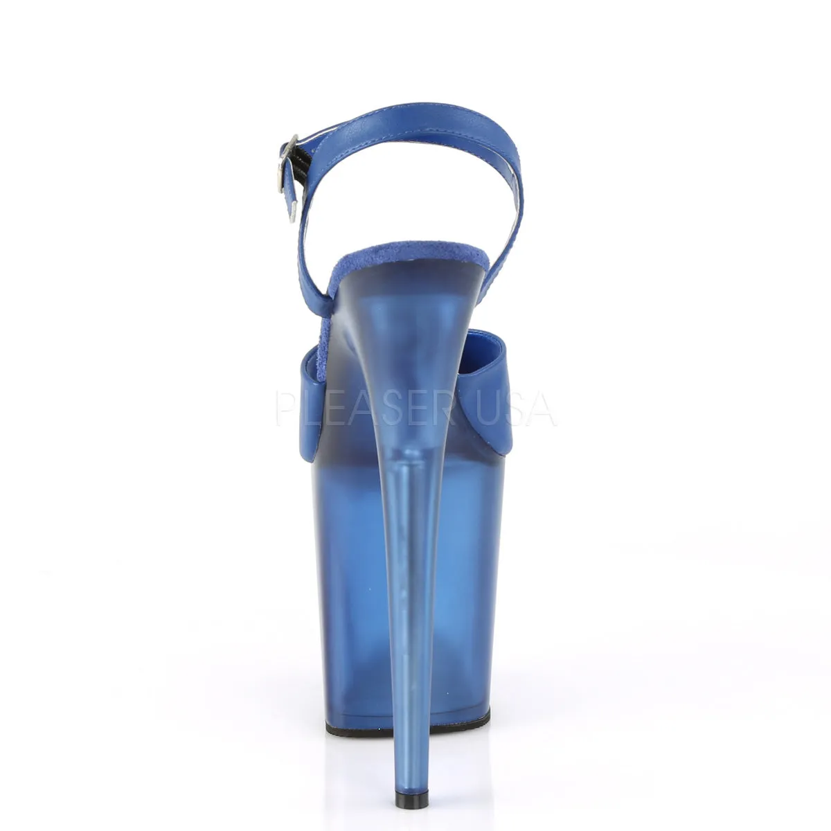 FLAMINGO-809T  Blue Faux Leather/Frosted Blue