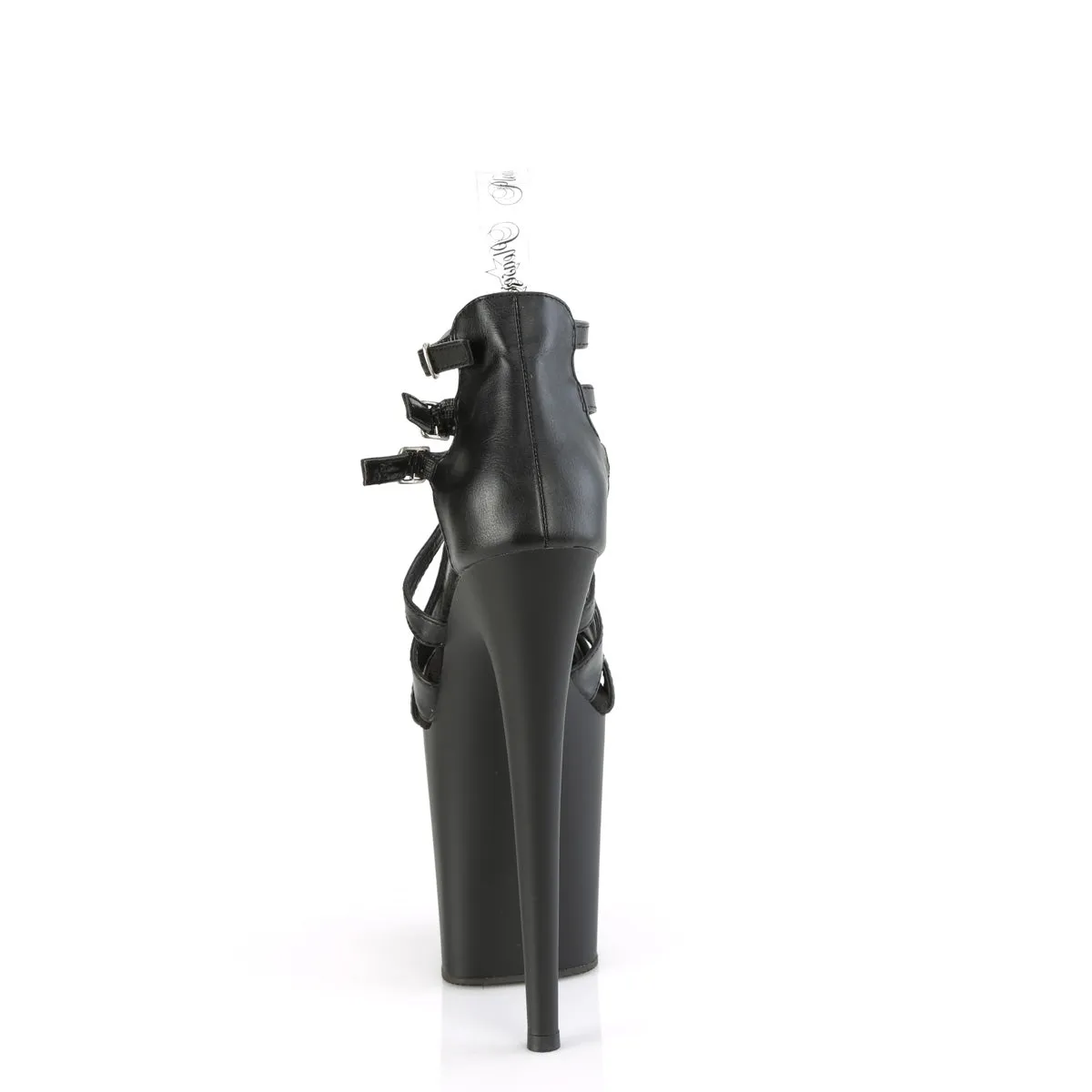 FLAMINGO-877  Black Faux Leather/Black Matte