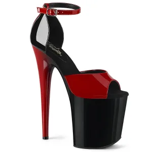 FLAMINGO-889  Red-Black Patent/Black-Red