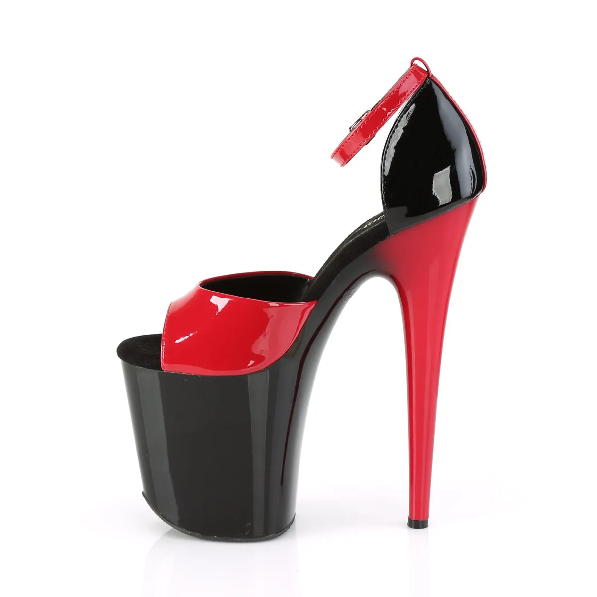 FLAMINGO-889  Red-Black Patent/Black-Red