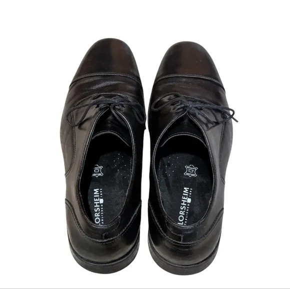 Florsheim Black Leather Cap Toe Oxford size 11 Old Money Preppy