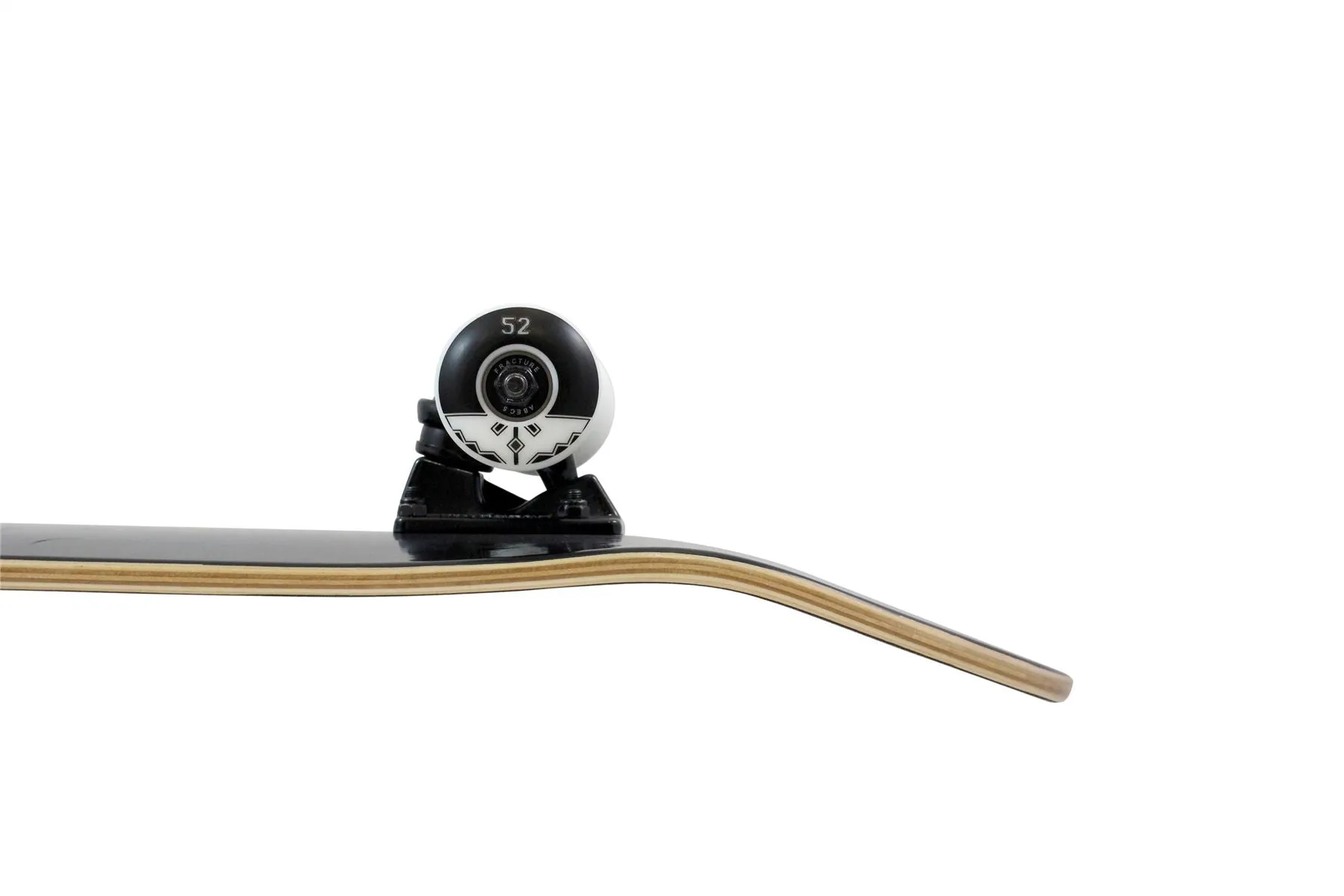 Fracture Fade Black Complete Skateboard 7.25"