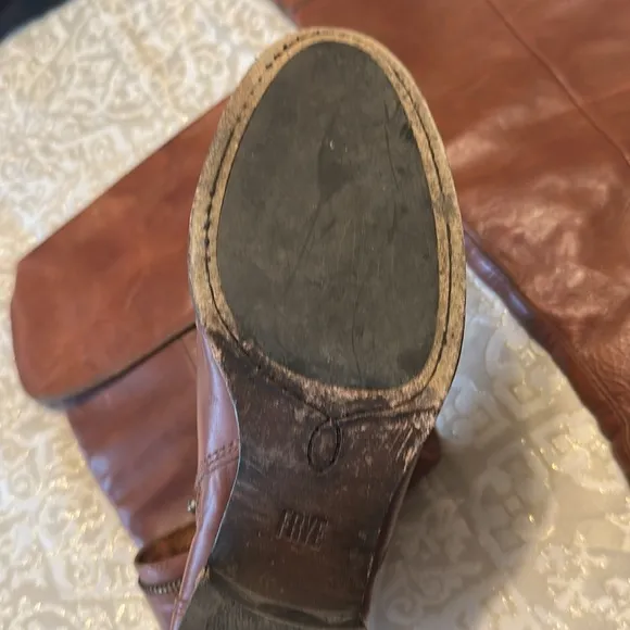 Frye Clara Over The Knee Redwood Extended Calf Boot size 10M
